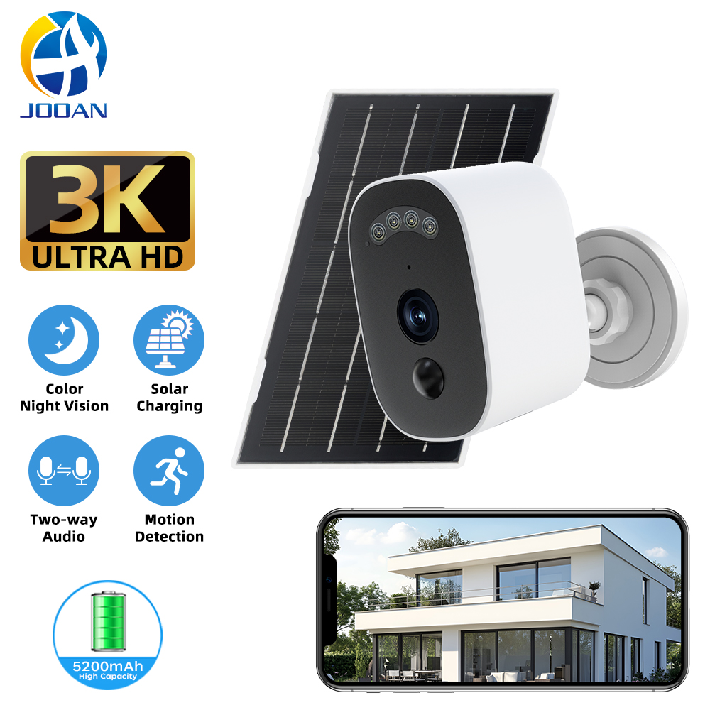 Home Security Wifi Camera - Jooan 3K HD Solar Security Camera