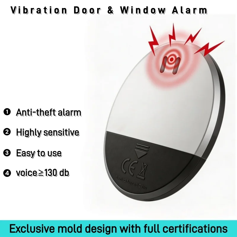 Window Alarm Sensor - Travel Vibration Door Window Alarm Portable