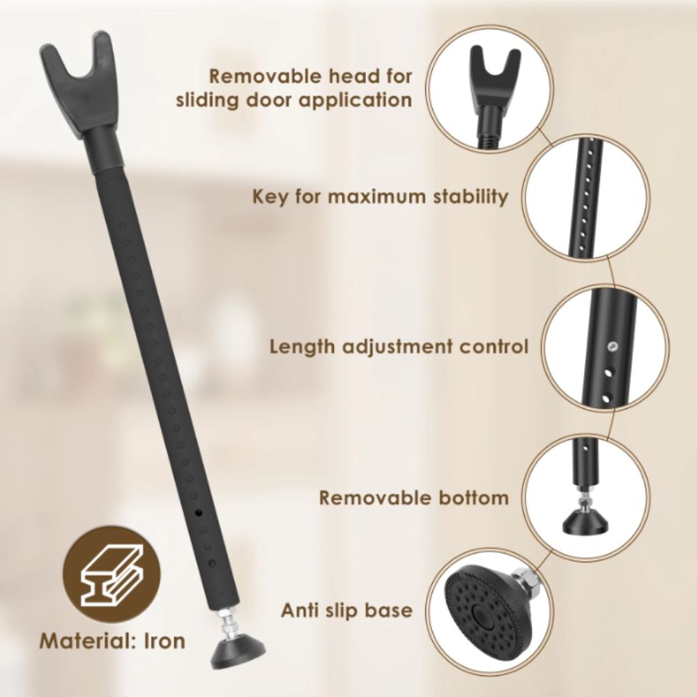 Home Security Jammers - Security Bar Heavy Duty Door Security