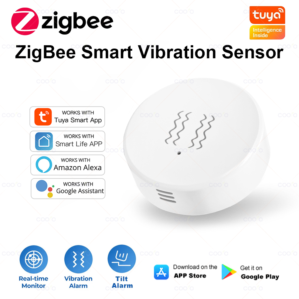 Window Alarm Sensor - ZigBee Tuya Smart Vibration Sensor Real