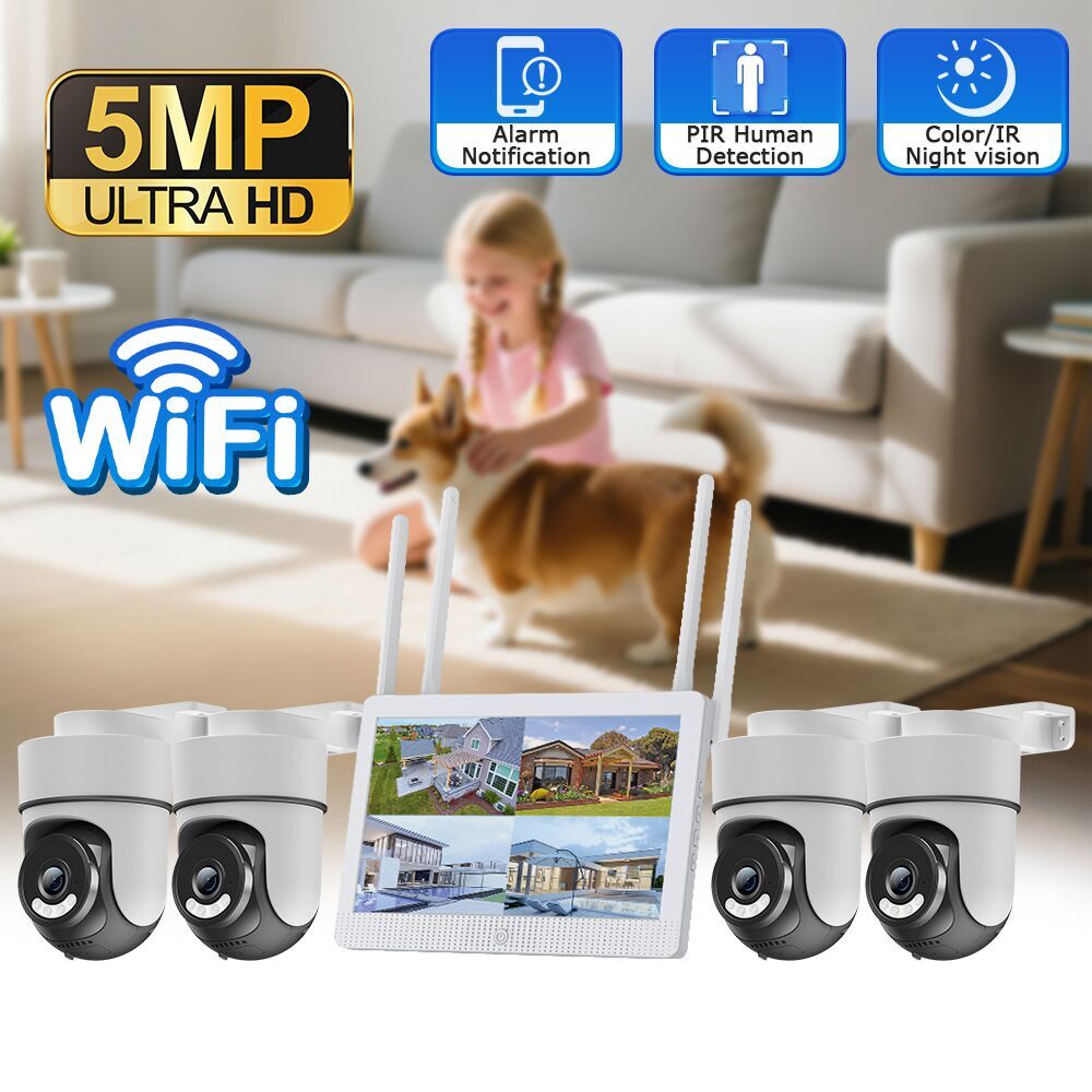 Home Security Wifi Camera - INQMEGA 5MP 10.1