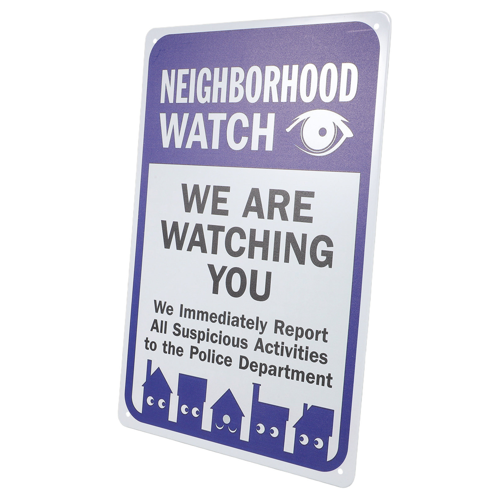Home Security Fence - We Are Watching You Sign Weather