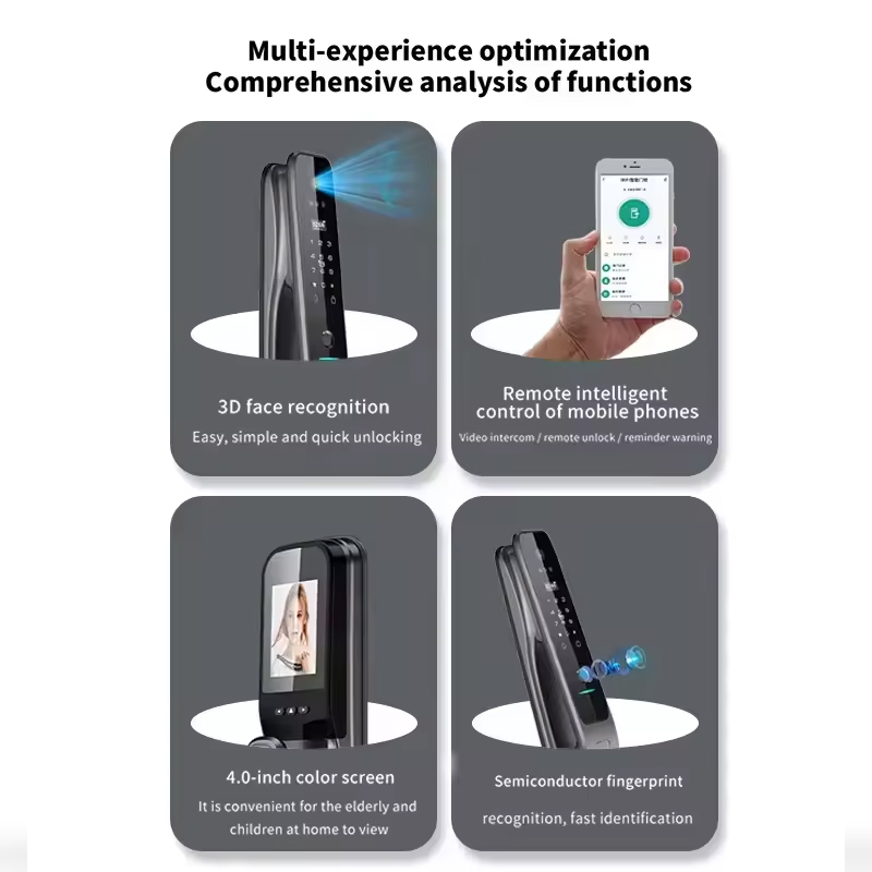 HX5 Smart Door Lock 3D Face Re - Home Security Wifi Camera ulasan dan harga