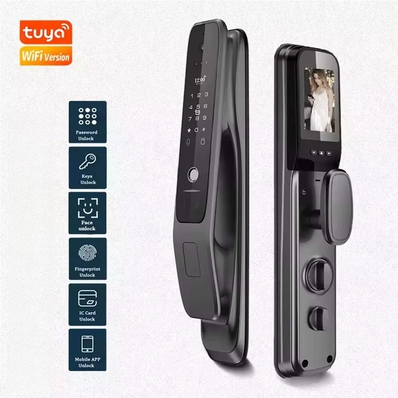 HX5 Smart Door Lock 3D Face Re - Home Security Wifi Camera ulasan dan harga