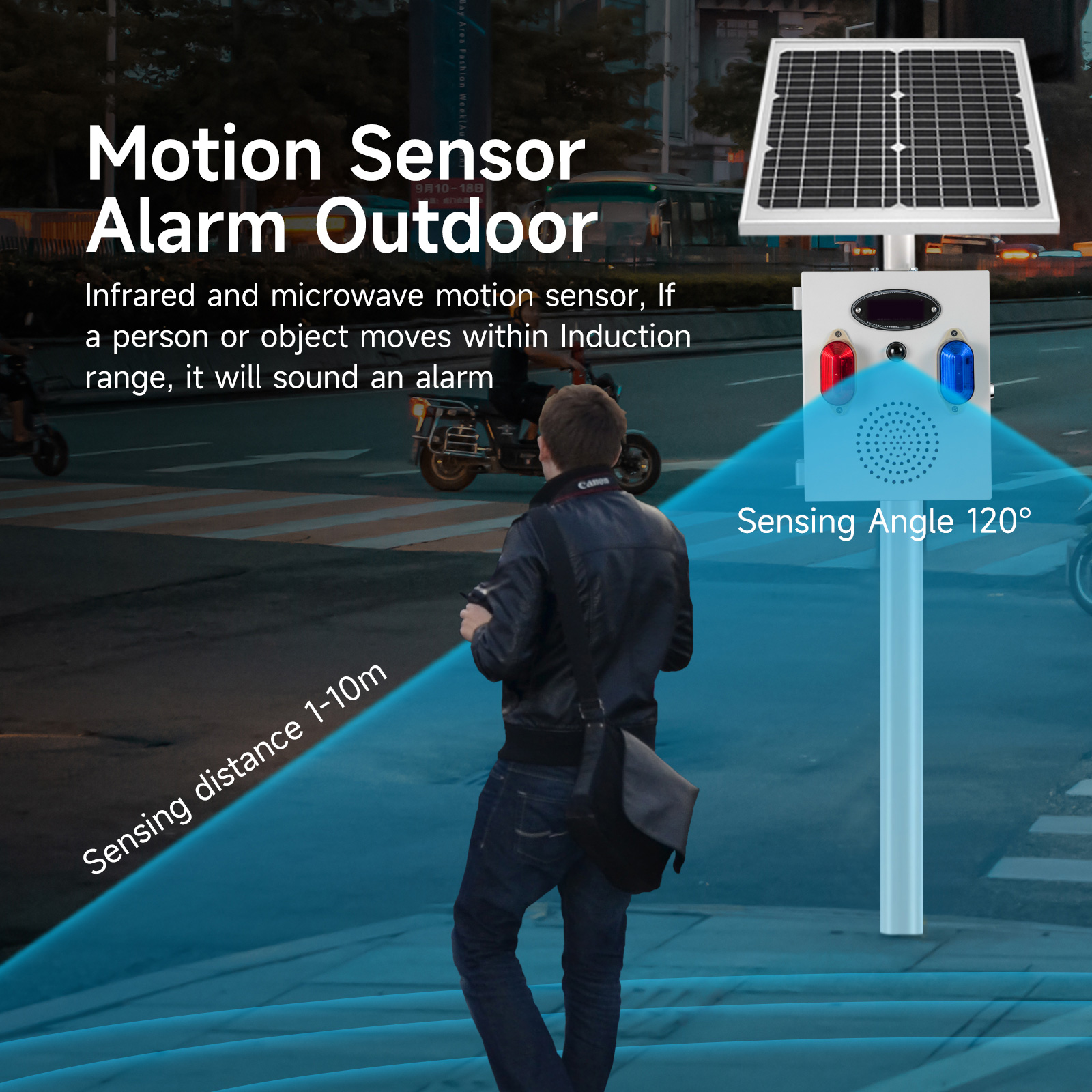 YASONG Outdoor Solar Motion Se - Alarm Siren Outdoor ulasan dan harga