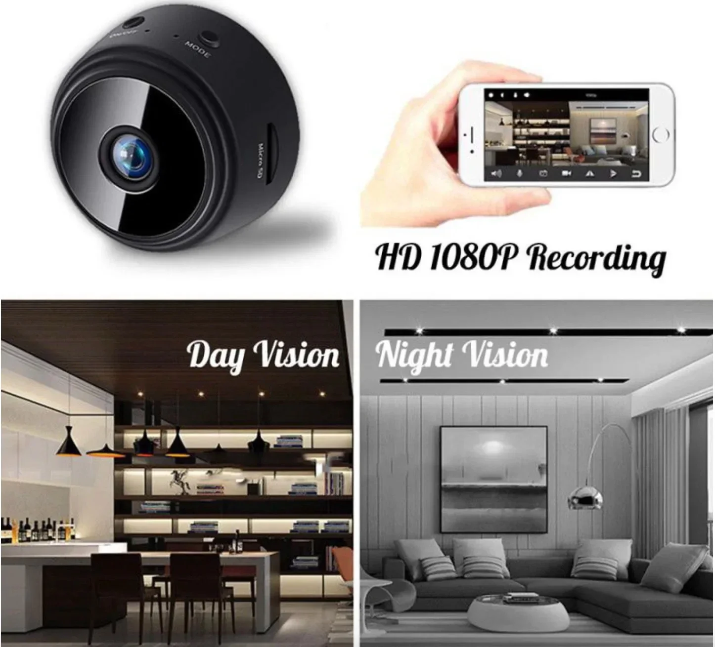 OnePlus A9 Mini Camera 1080P H - Home Security No Wifi Needed ulasan dan harga