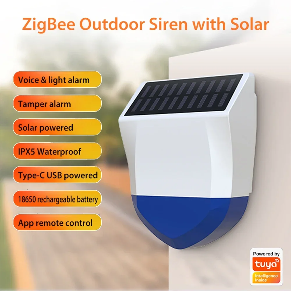 Tuya Smart Siren Alarm Waterpr - Alarm Siren Outdoor ulasan dan harga