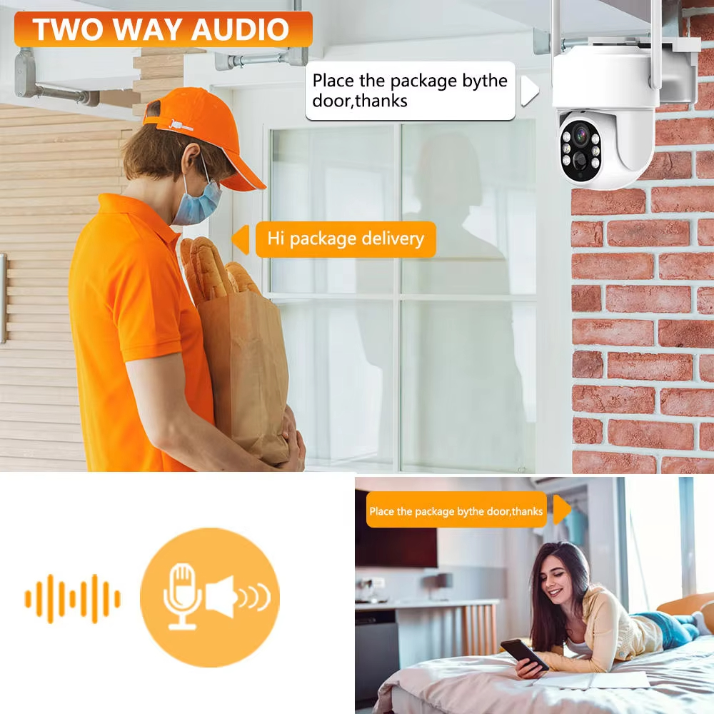 Mini 4CH 4.39 Inch NVR 5MP Wif - Alarm Siren Outdoor ulasan dan harga