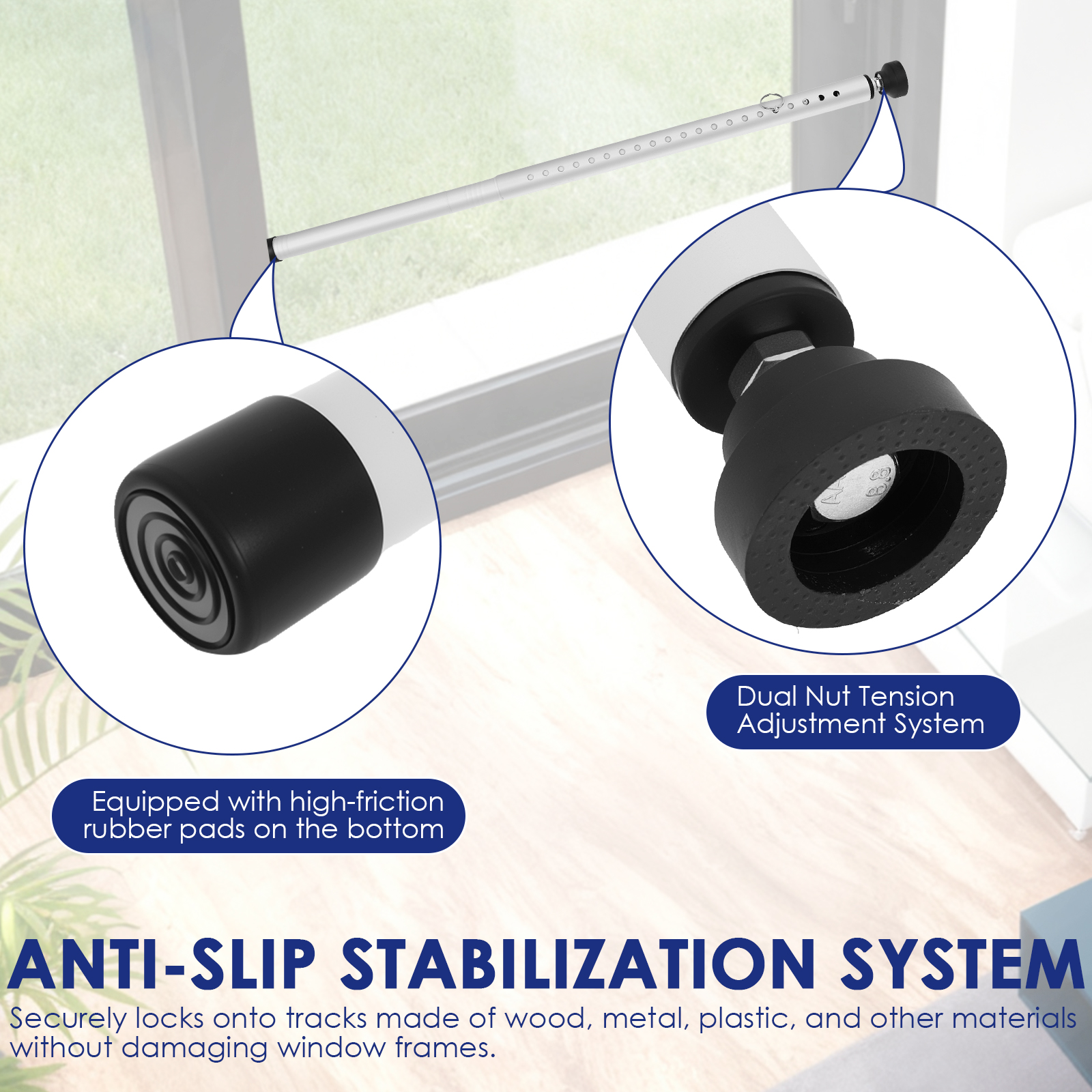 1/2Pcs Sliding Door Security B - Home Security Jammers ulasan dan harga
