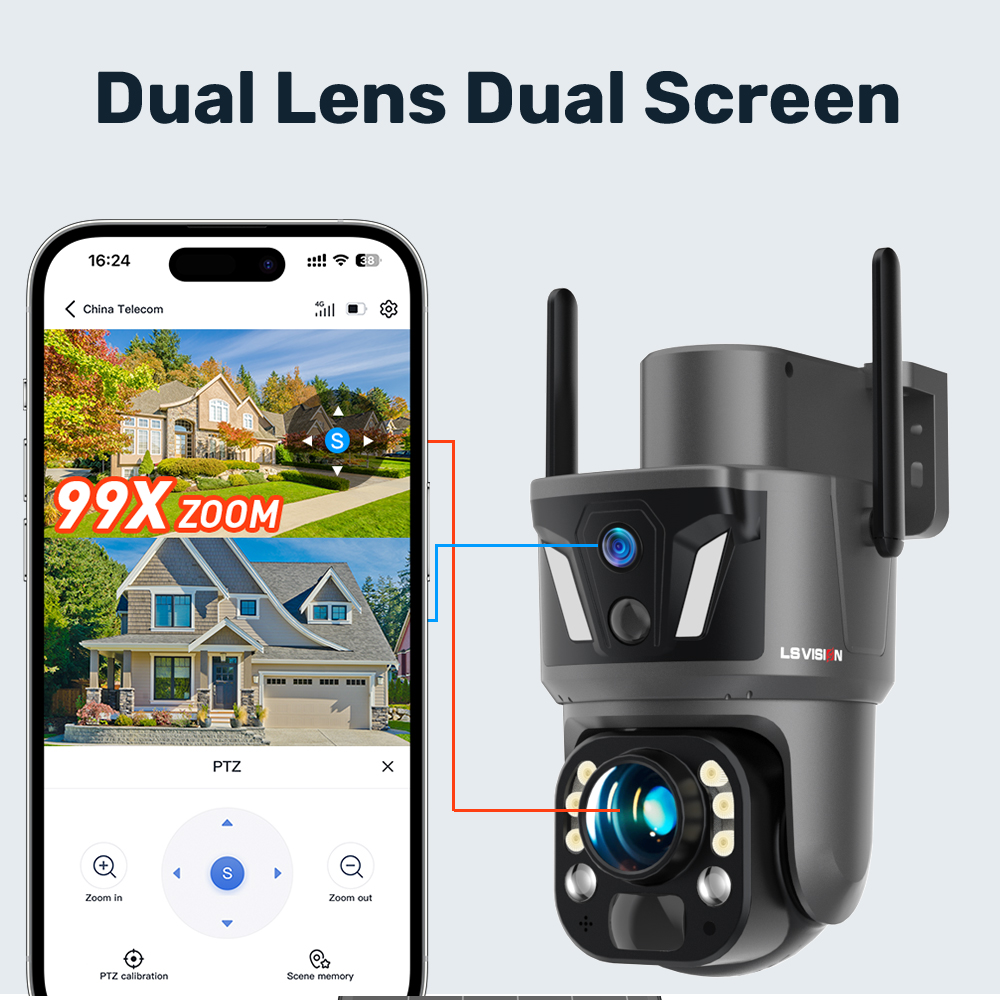 LS VISION 4K 8MP Outdoor Home  - Home Security Wifi Camera ulasan dan harga