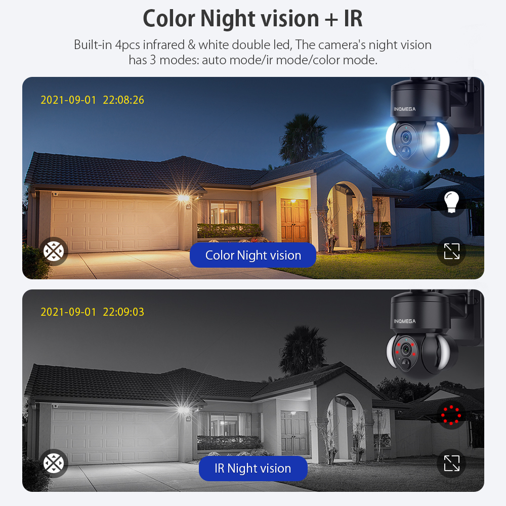 INQMEGA 3MP TUYA Solar Surveil - Home Security Wifi Camera ulasan dan harga