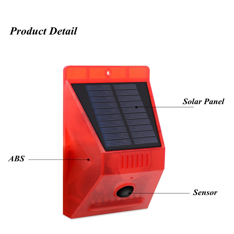 Solar Alarm Lamp Remote Contro - Alarm Siren Outdoor ulasan dan harga