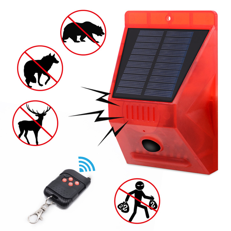 Solar Alarm Lamp Remote Contro - Alarm Siren Outdoor ulasan dan harga