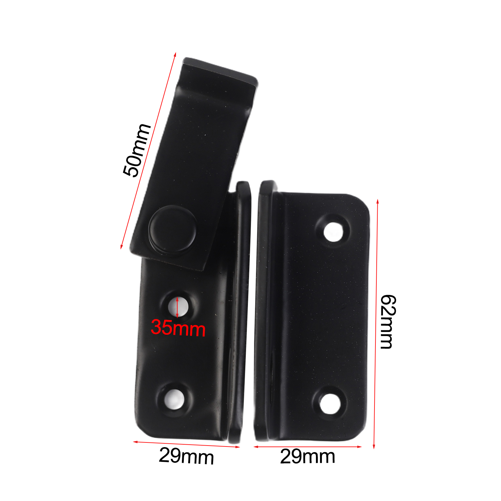 1Pc Black Stainless Steel Lock - Home Security Fence ulasan dan harga