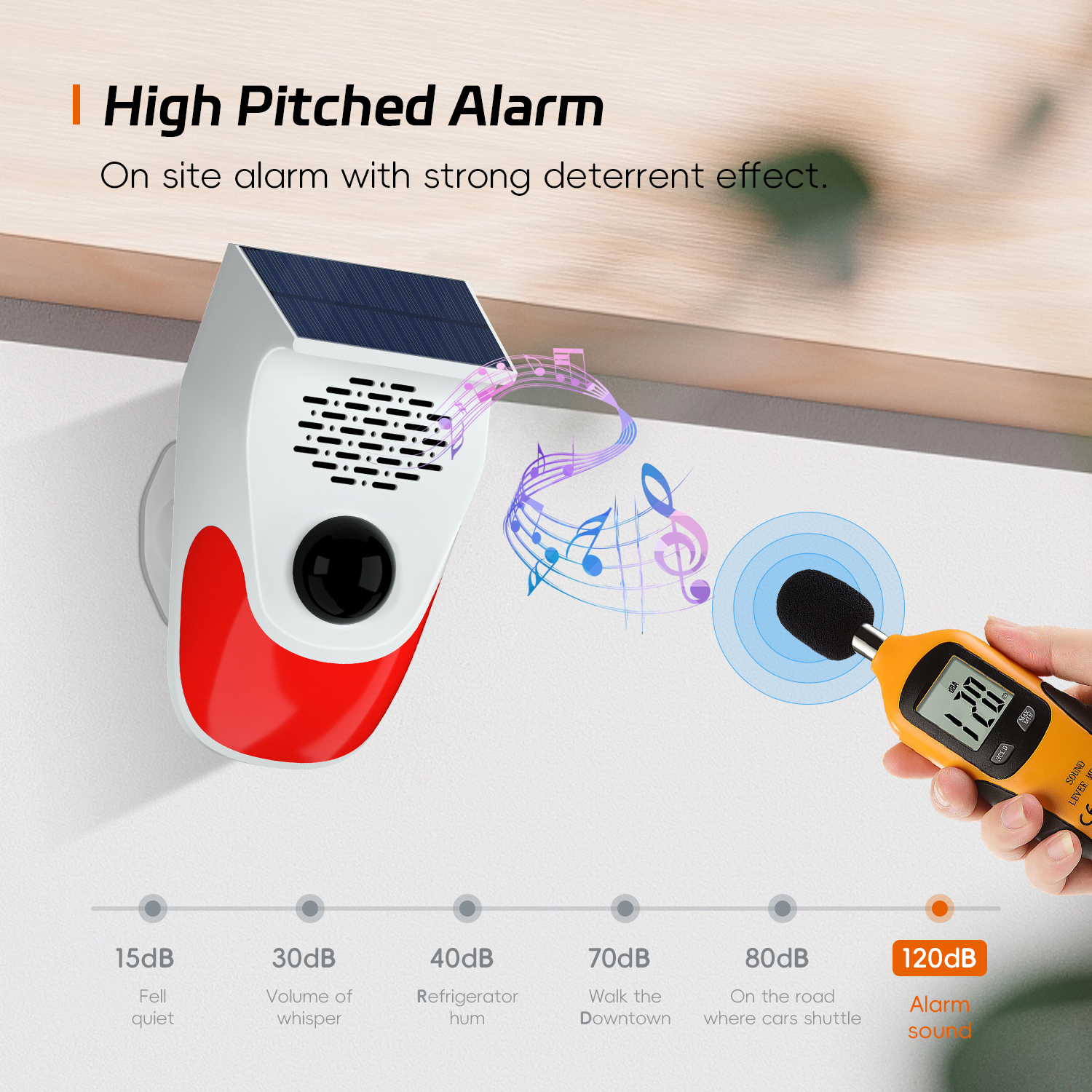 TAIBOAN Solar Infrared Motion  - Alarm Siren Outdoor ulasan dan harga