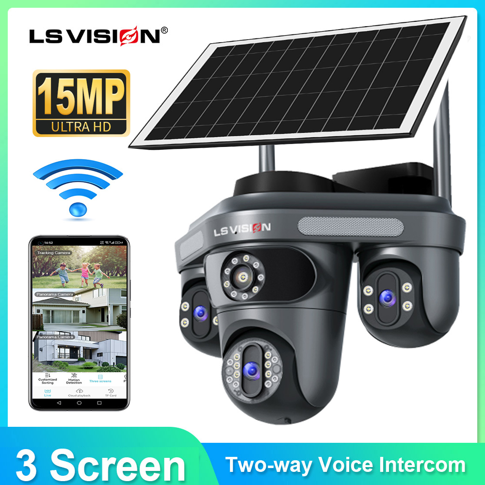 LS VISION Multiple Lens 3 Scre - Alarm Siren Outdoor ulasan dan harga