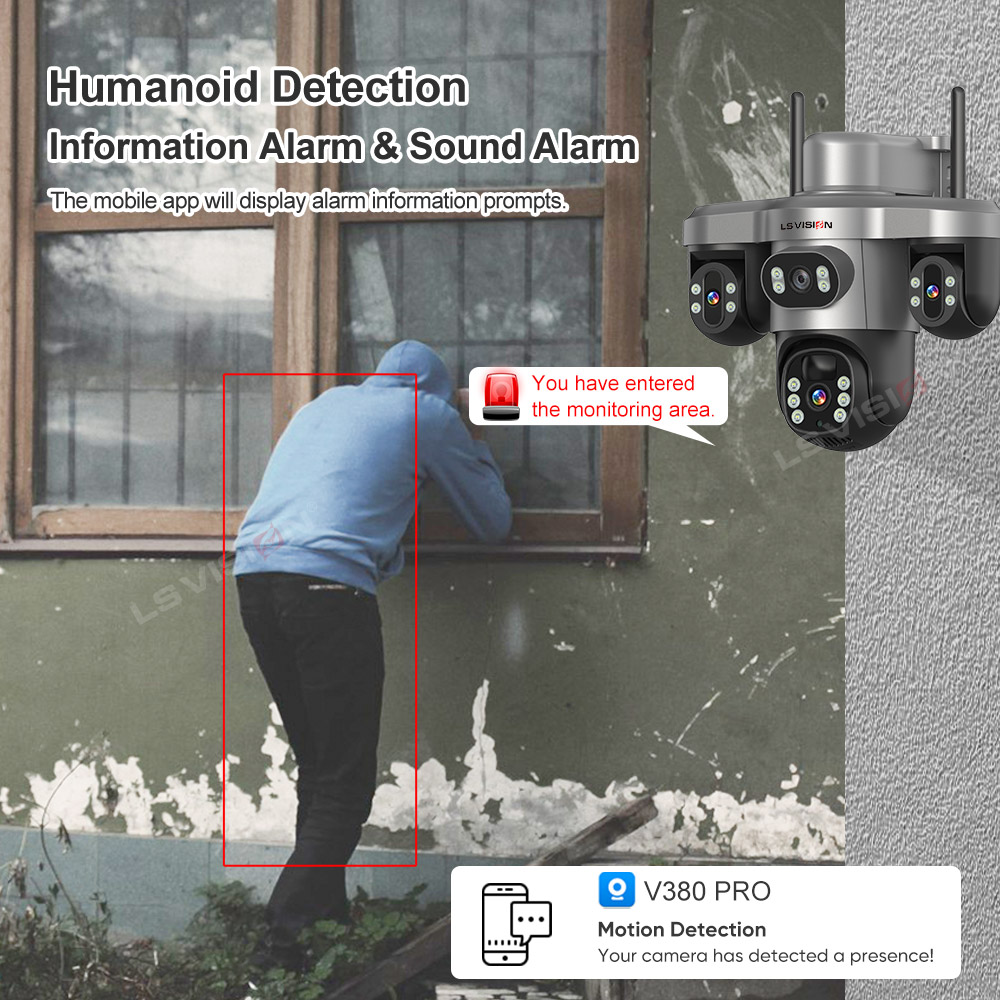 LS VISION Multiple Lens 3 Scre - Alarm Siren Outdoor ulasan dan harga