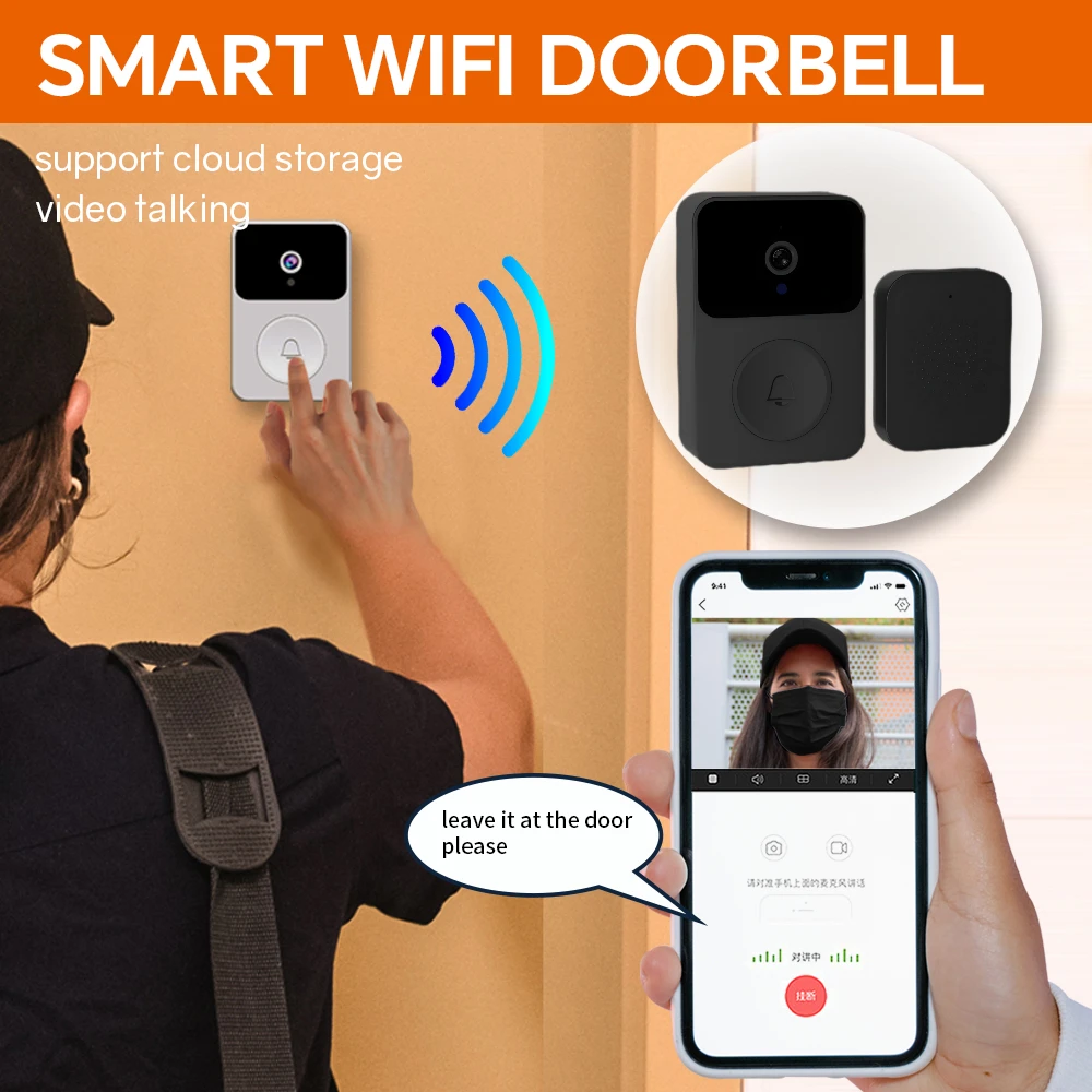 Smart Wireless Doorbell Camera - Home Security Ring Camera ulasan dan harga