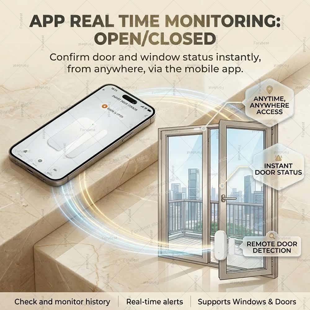Tuya Zigbee Door Window Sensor - Window Alarm Sensor ulasan dan harga