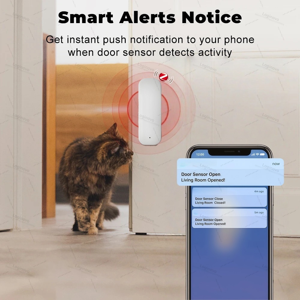 Tuya Zigbee Door Sensor Window - Window Alarm Sensor ulasan dan harga