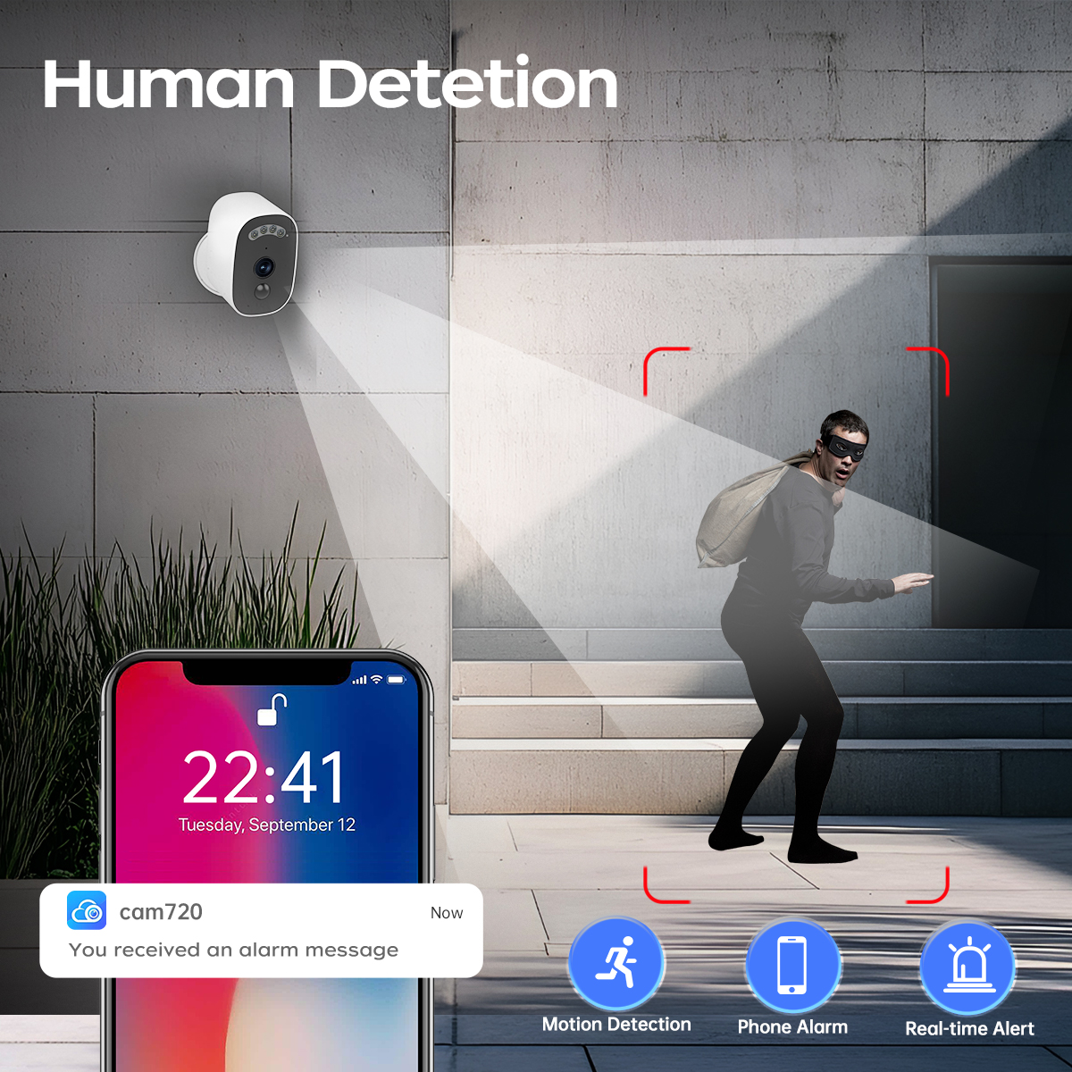 Jooan 3K HD Solar Security Cam - Home Security Wifi Camera ulasan dan harga