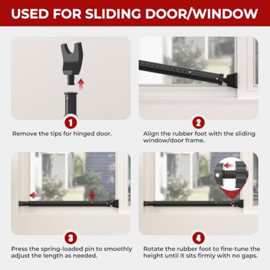 Heavy-Duty Sliding Glass Door  - Home Security Jammers ulasan dan harga