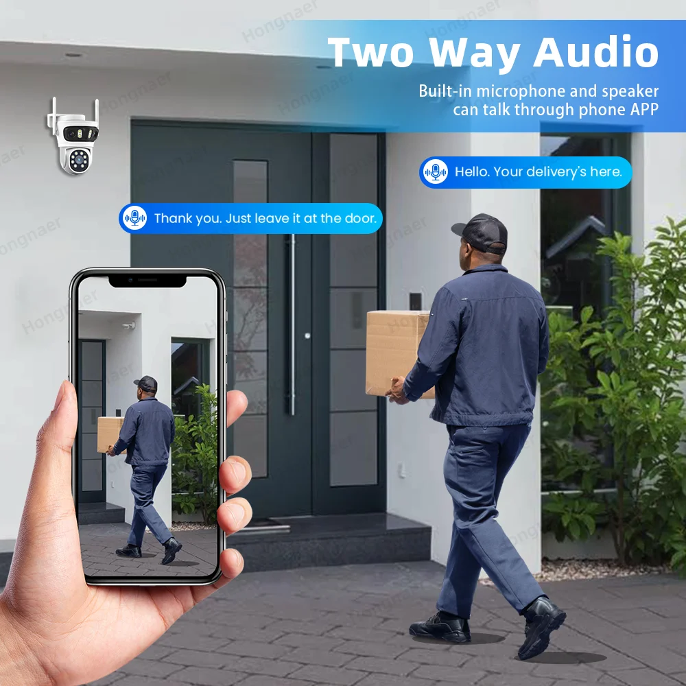 2026 Hongnaer 6MP 4CH 3 Lens 2 - Home Security Wifi Camera ulasan dan harga