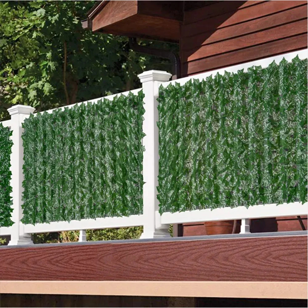 50X200cm Artificial Ivy Hedge  - Home Security Fence ulasan dan harga