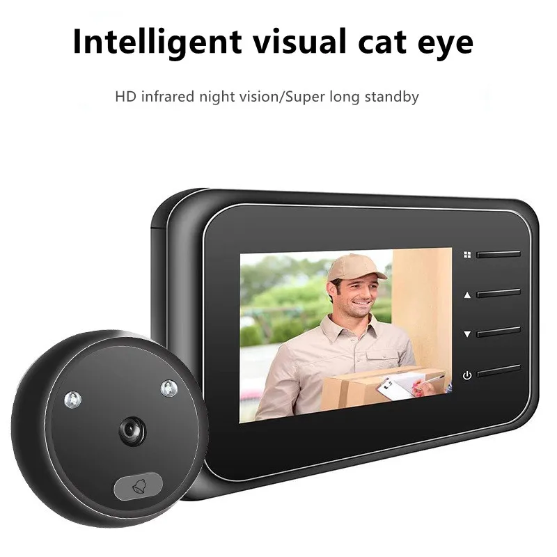2.4 inch Video Peephole Doorbe - Home Security Ring Camera ulasan dan harga