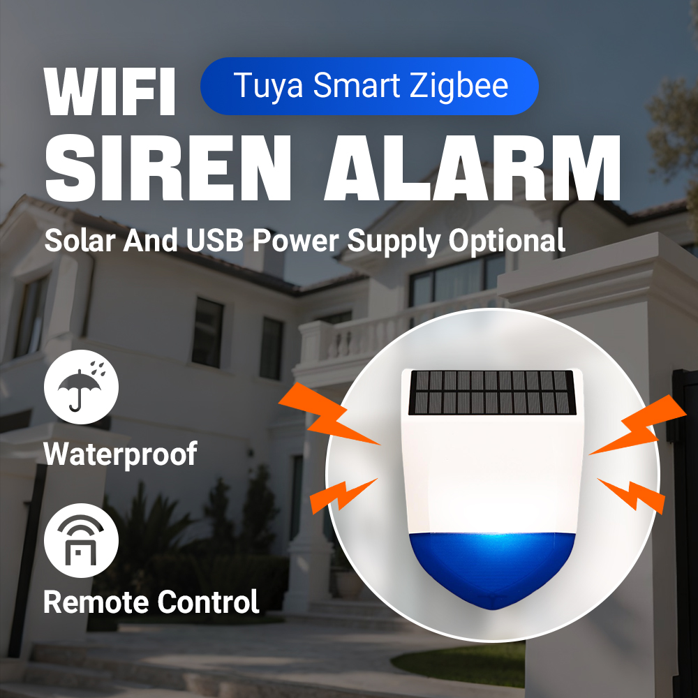 Tuya Smart Zigbee/Wifi Siren A - Alarm Siren Outdoor ulasan dan harga