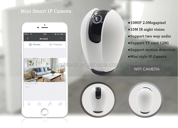 Wireless 1080P IP Camera WiFi  - Home Security Wifi Camera ulasan dan harga