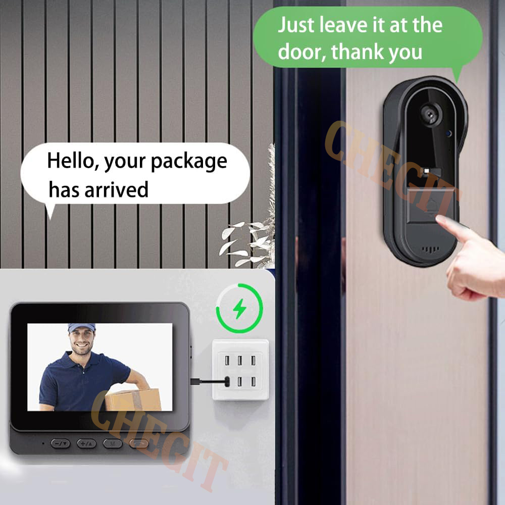 Wireless Wifi Doorbell Camera  - Home Security No Wifi Needed ulasan dan harga