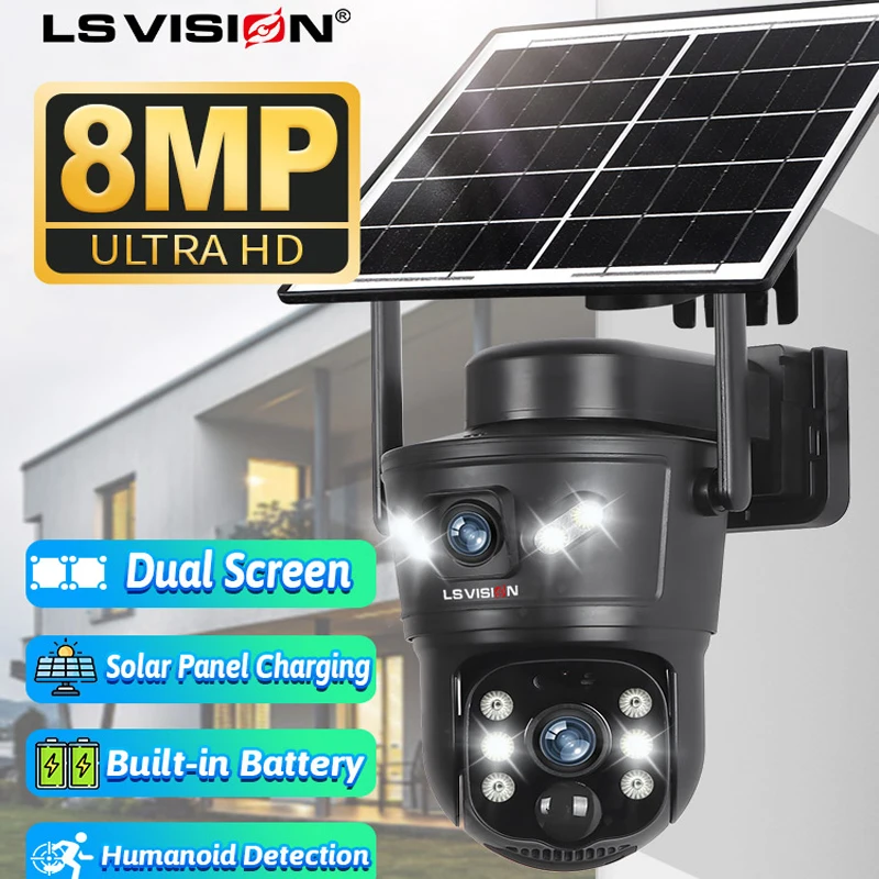 LS VISION 8MP 4G Solar Camera  - Home Security Wifi Camera ulasan dan harga