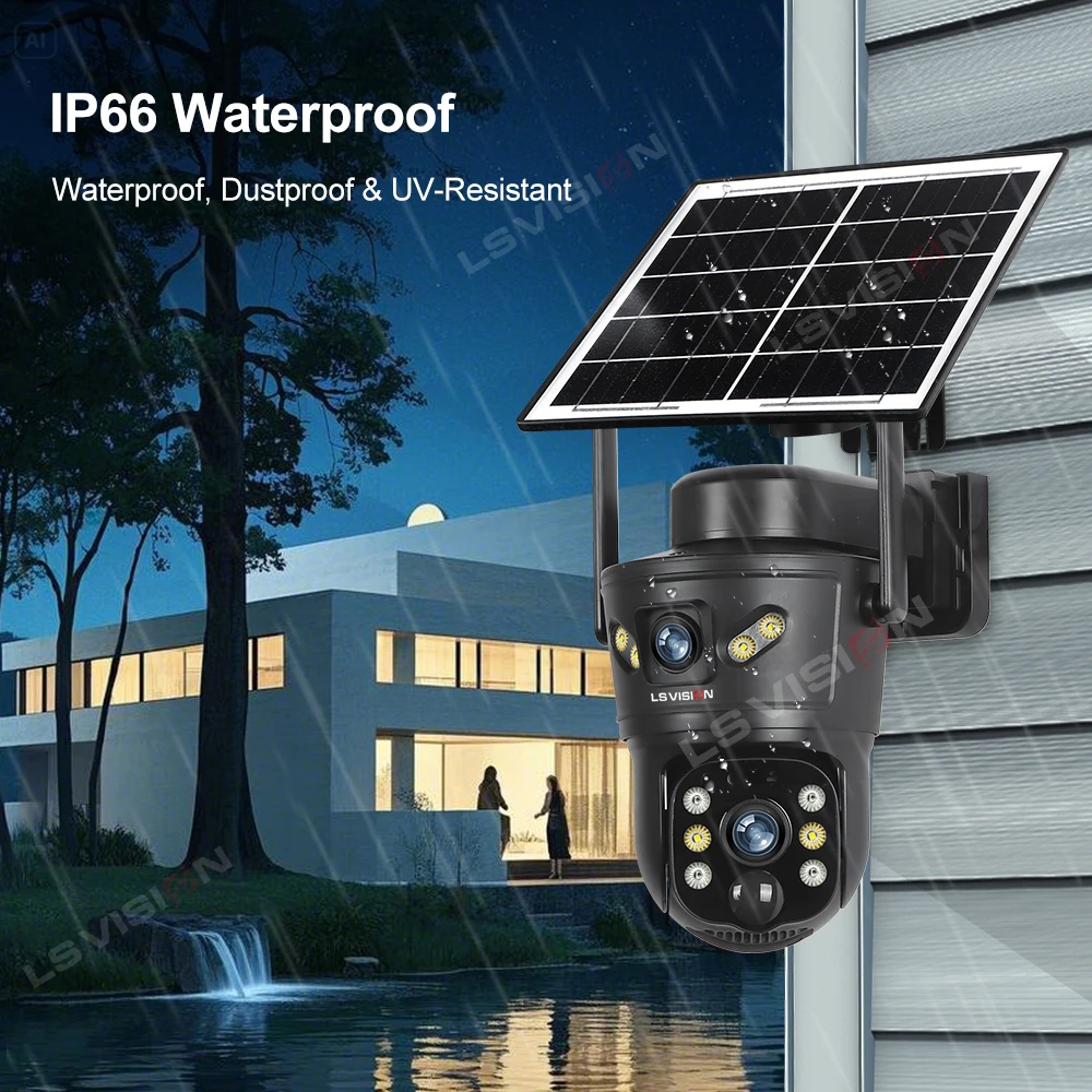 LS VISION 8MP 4G Solar Camera  - Home Security Wifi Camera ulasan dan harga
