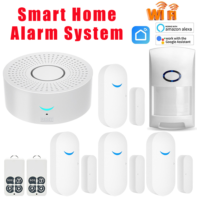 433MHz Smart Home Tuya WiFi Do - Window Alarm Sensor ulasan dan harga