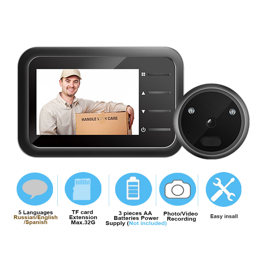 Video Peephole Doorbell Camera - Home Security Ring Camera ulasan dan harga