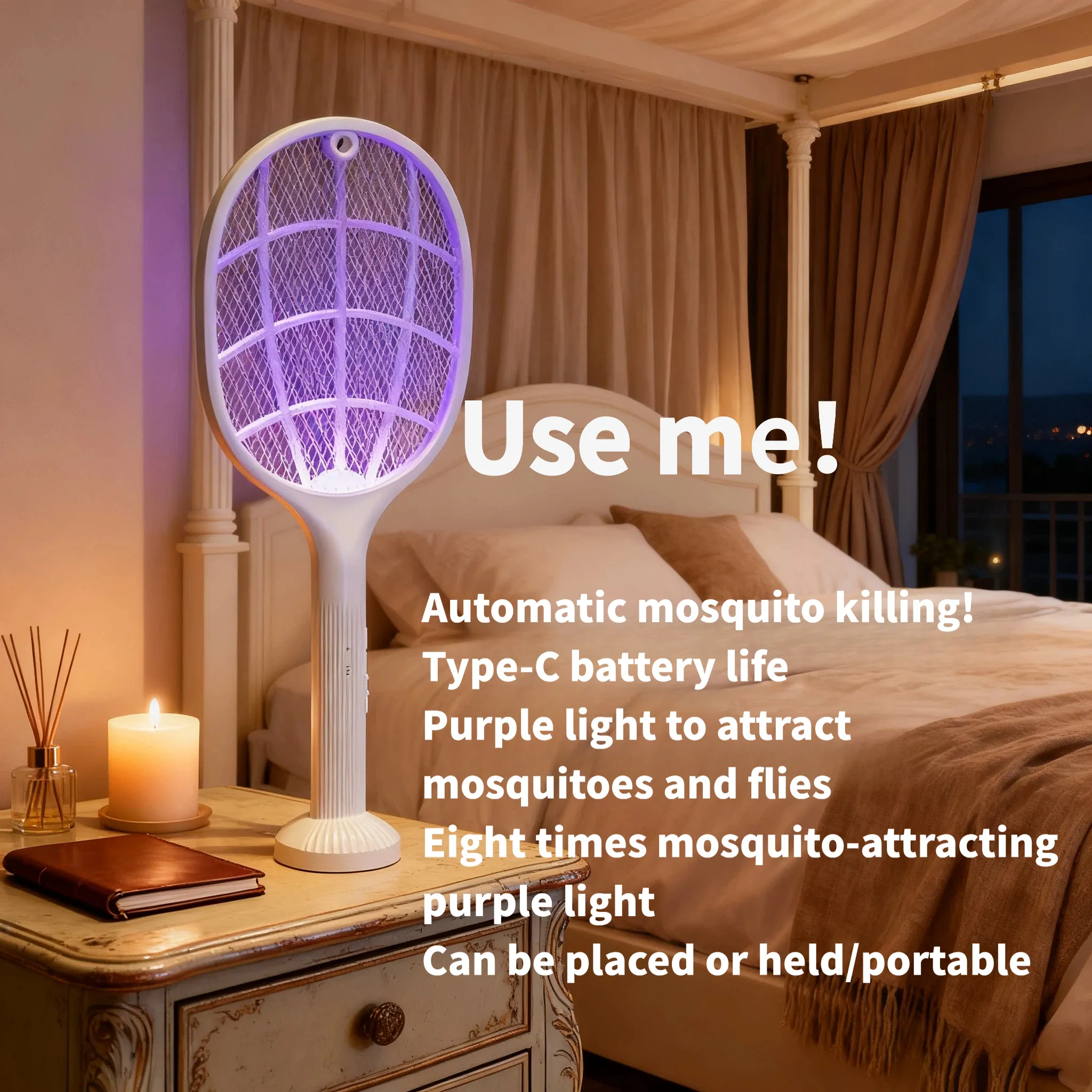 2-in-1 Smart Bug Zapper Racket - Home Security Fence ulasan dan harga