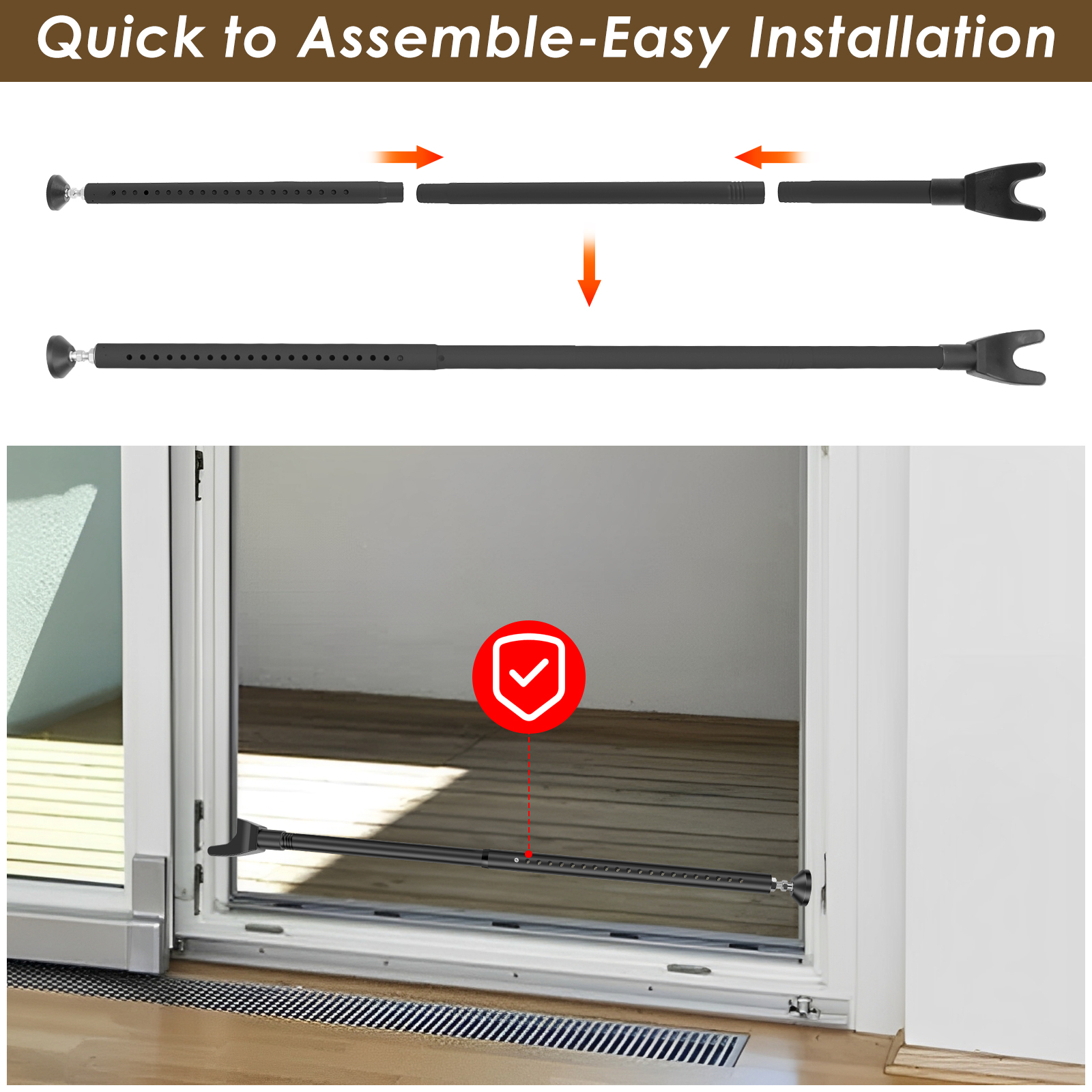 Door Security Bar 44-55 Inch A - Home Security Jammers ulasan dan harga
