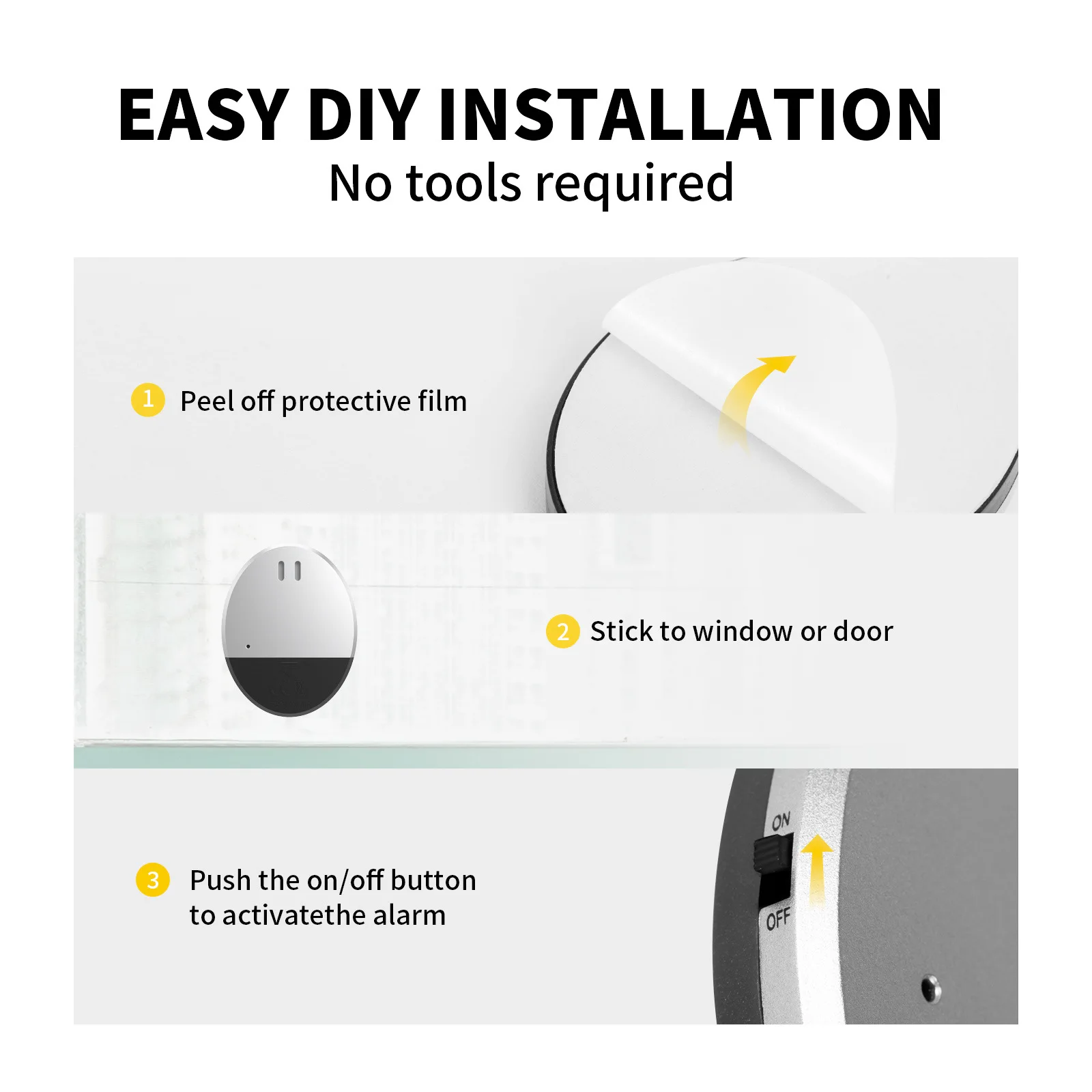 Travel Vibration Door Window A - Window Alarm Sensor ulasan dan harga