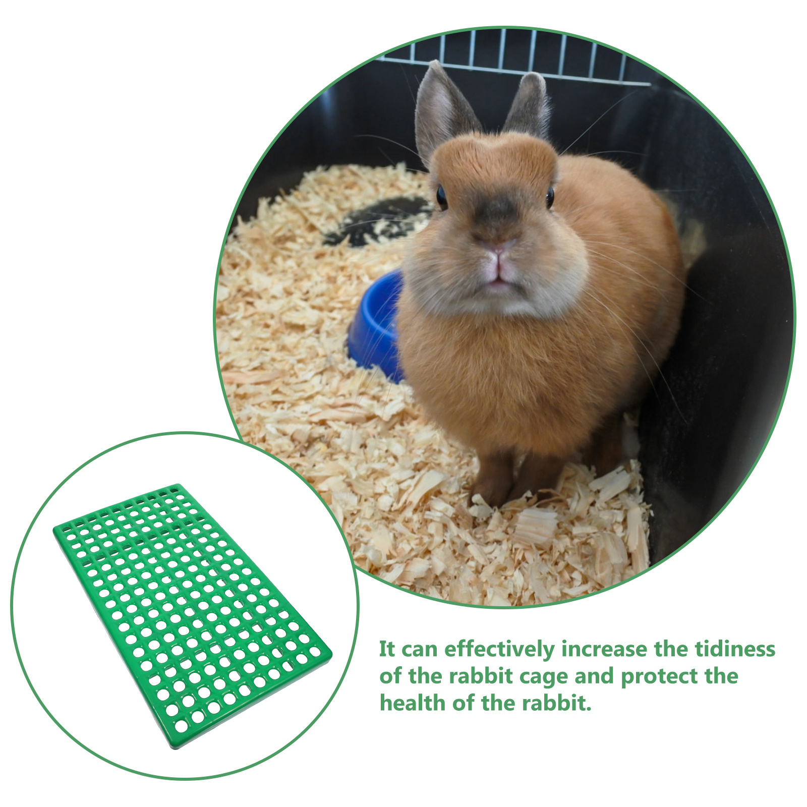 Rabbit Cage Pad Plastic Draina - Home Security Fence ulasan dan harga