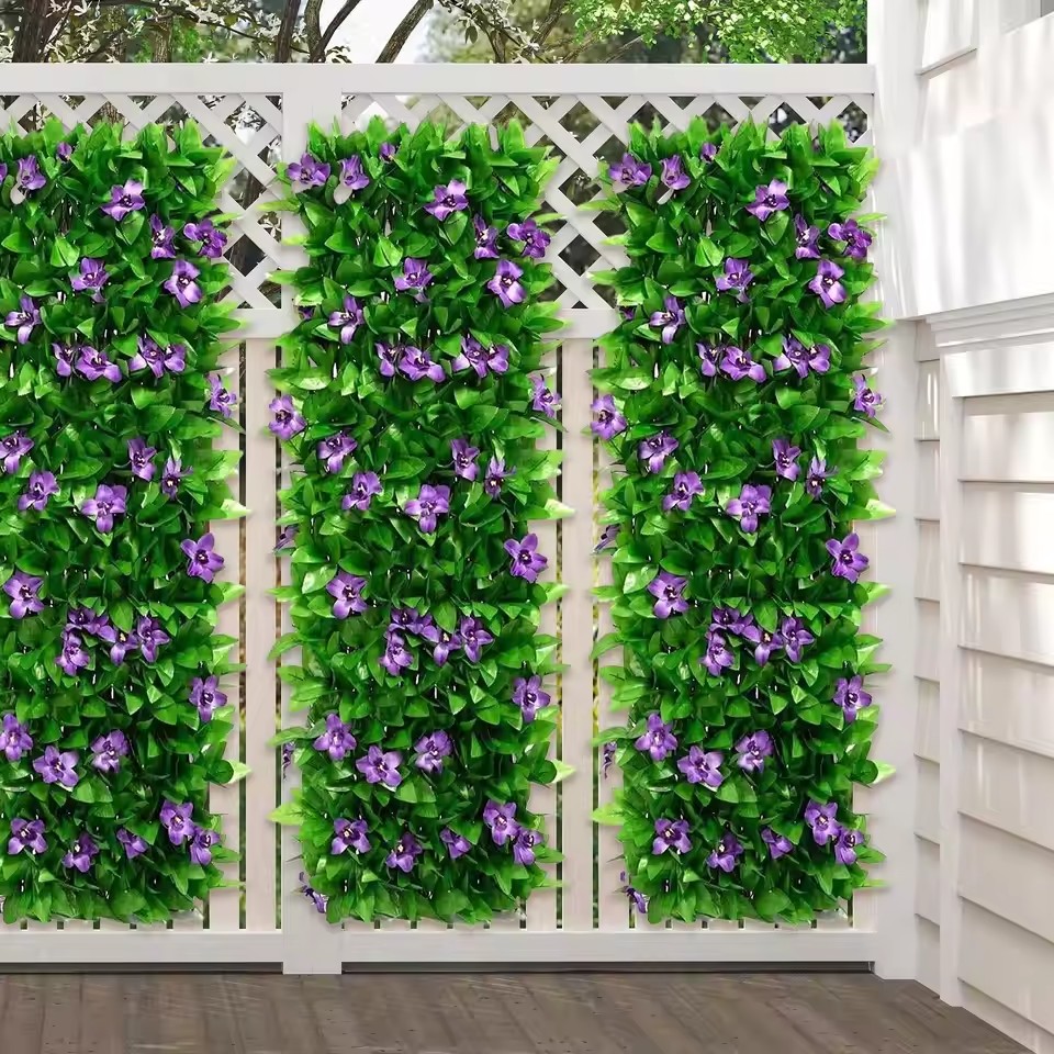 Artificial Hedge Fake Leaf Wal - Home Security Fence ulasan dan harga