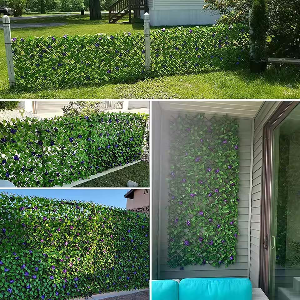 Artificial Hedge Fake Leaf Wal - Home Security Fence ulasan dan harga