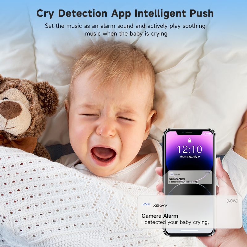 4MP WiFi xiaovv indoor Baby Mo - Home Security No Wifi Needed ulasan dan harga