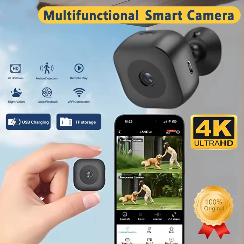Lenovo Smart 4K HD Mini Camera - Home Security No Wifi Needed ulasan dan harga