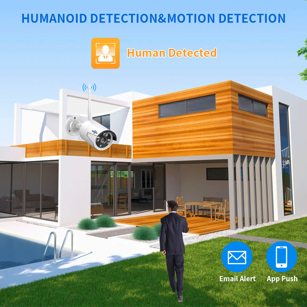 Hiseeu 3/5/8MP WiFi CCTV Camer - Home Security Wifi Camera ulasan dan harga