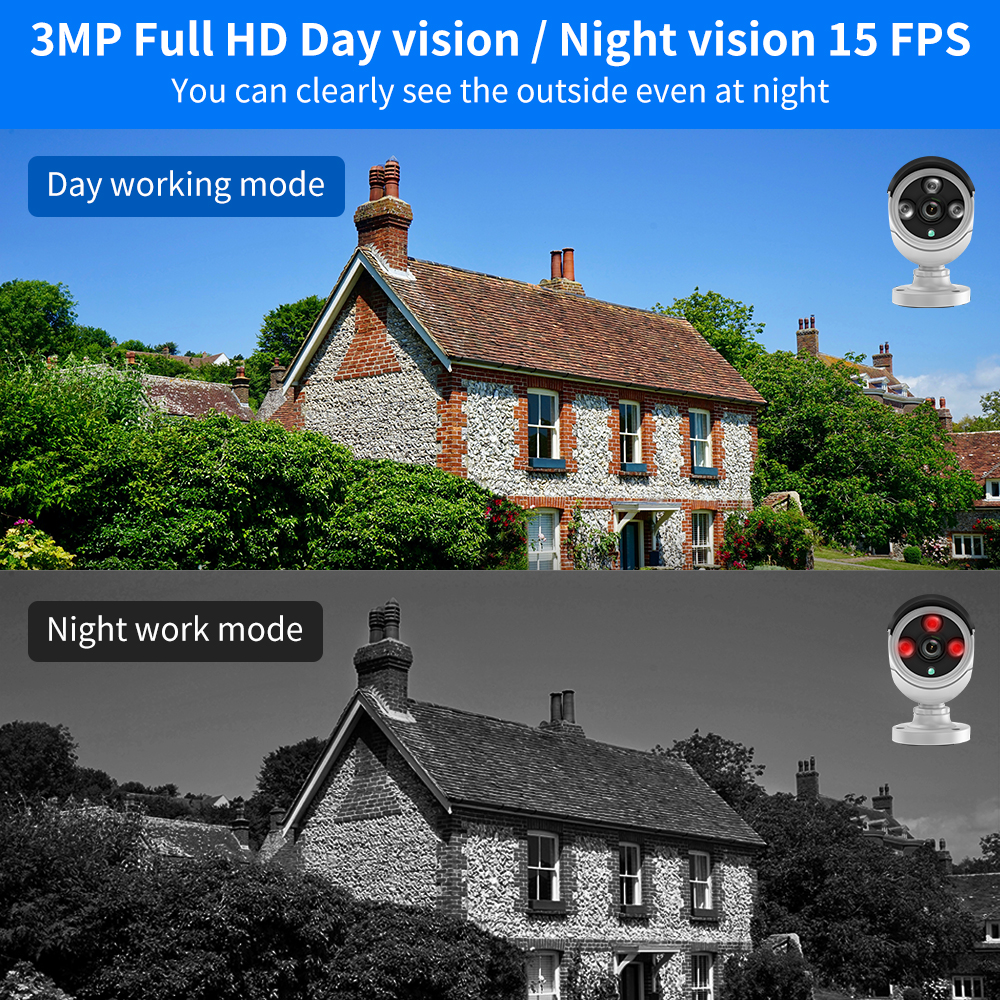 Hiseeu 3/5/8MP WiFi CCTV Camer - Home Security Wifi Camera ulasan dan harga