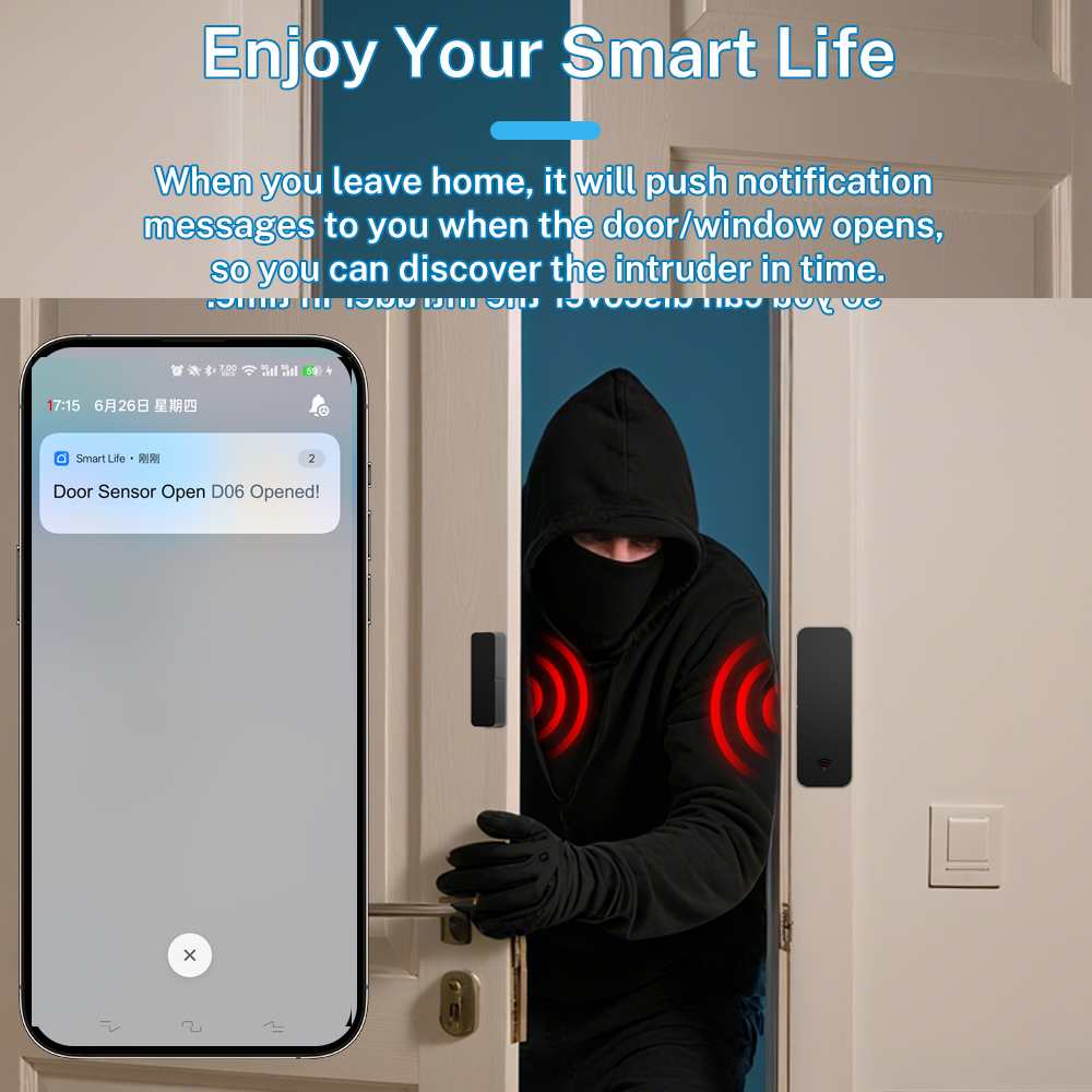 Tuya Zigbee 3.0 WiFi Door Sens - Window Alarm Sensor ulasan dan harga