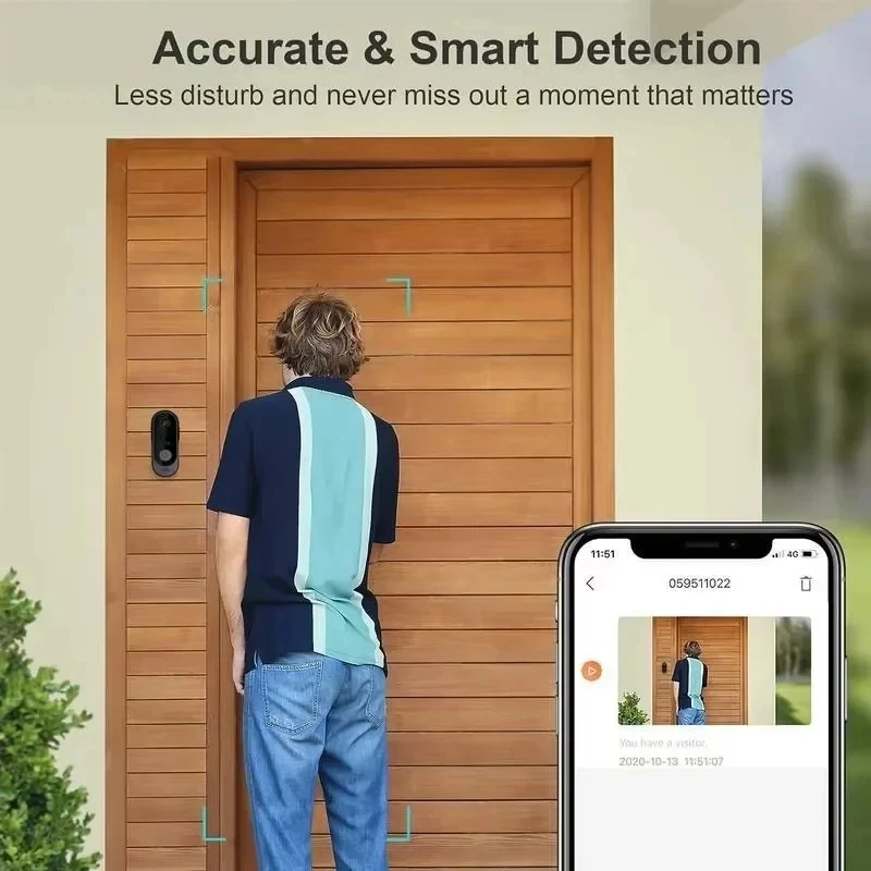 Tuya WIFI Camera Doorbell HD V - Home Security No Wifi Needed ulasan dan harga