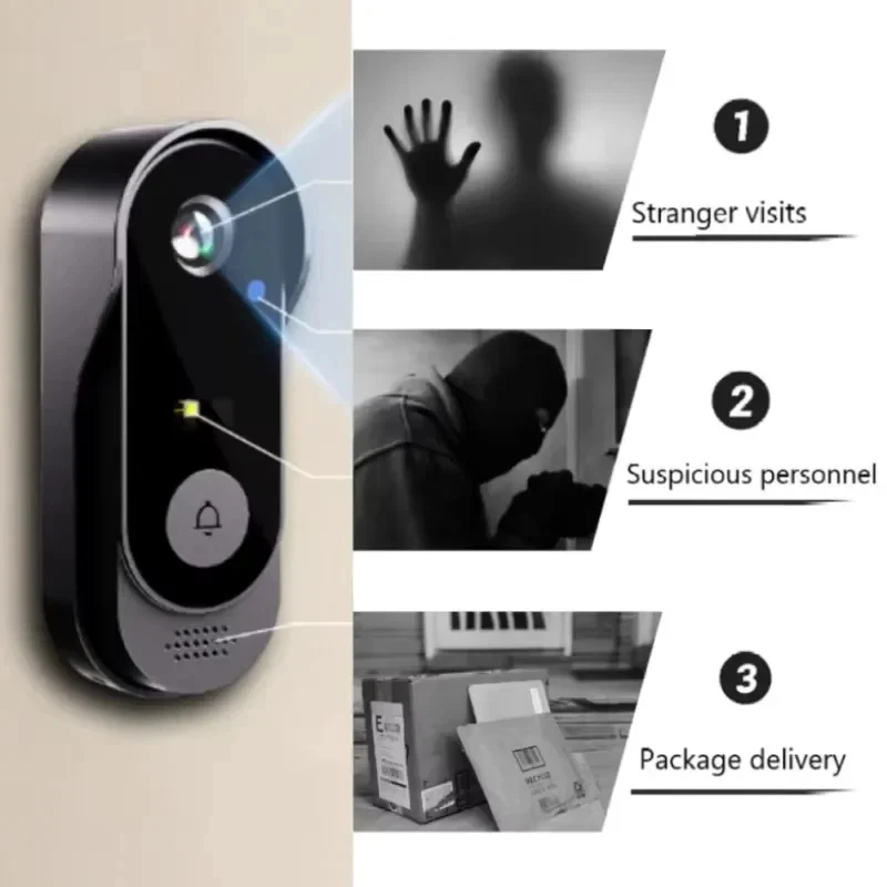 Tuya WIFI Camera Doorbell HD V - Home Security No Wifi Needed ulasan dan harga