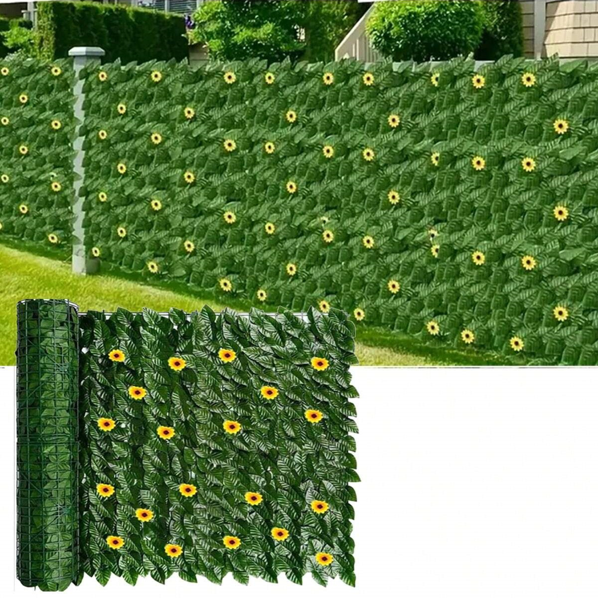 Green Artificial Ivy Privacy F - Home Security Fence ulasan dan harga